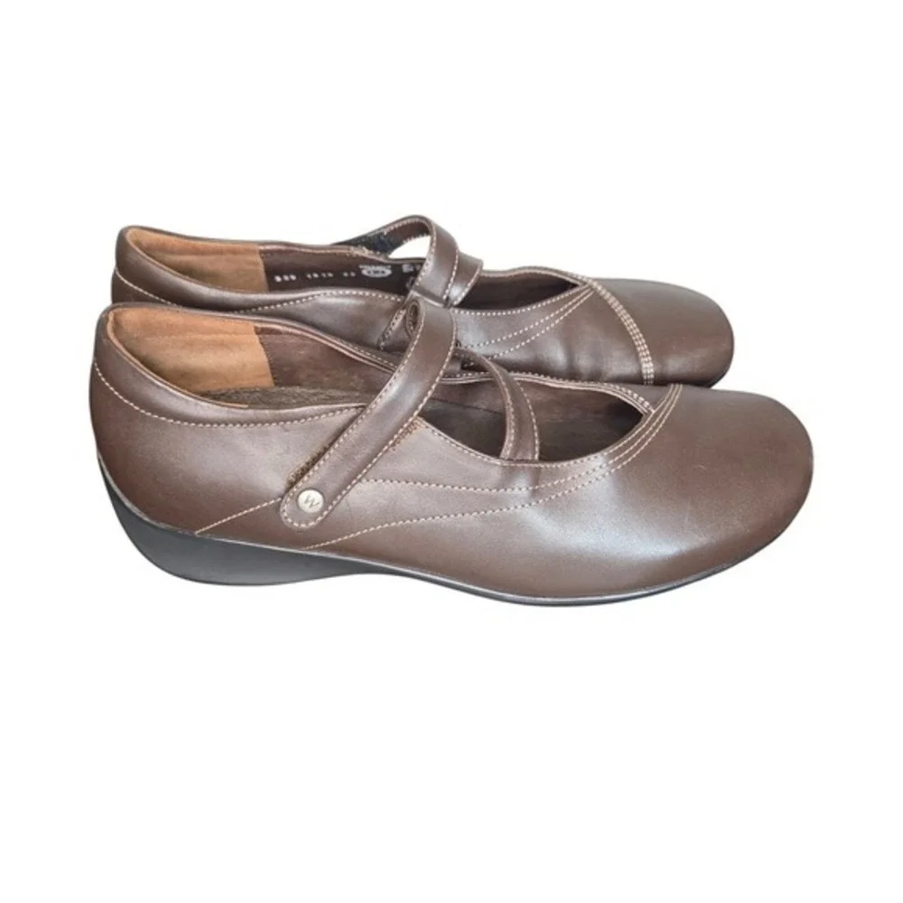Wolky brown leather